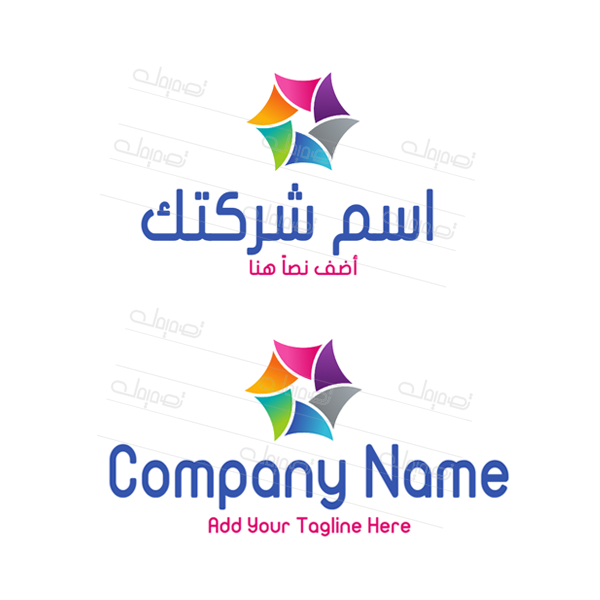 لوجوهات ابداعي ملون