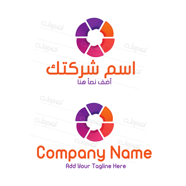تصميم لوجو حرف أو ملون مجرد