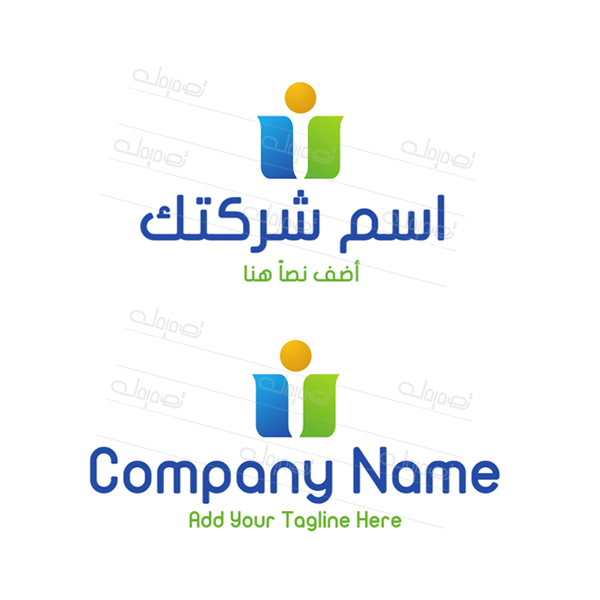 شعار نظيف وإبداعي للشركات