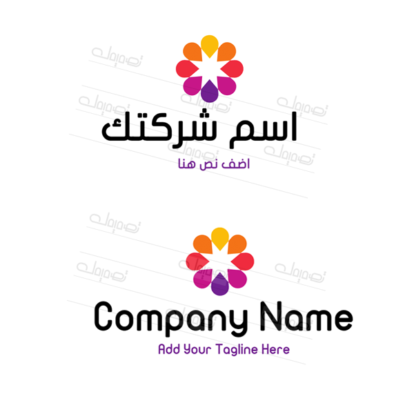  صانع شعار نجمة على شكل وردة 