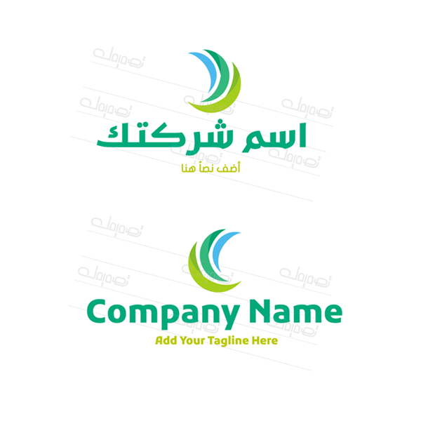  صانع الشعار نمط تجريدي إبداعي العربي 