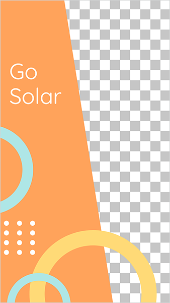  قصة | ستوري عن الطاقة الشمسية مع لون برتقالي 