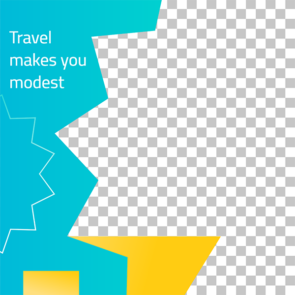 Flat travel Instagram post template editable