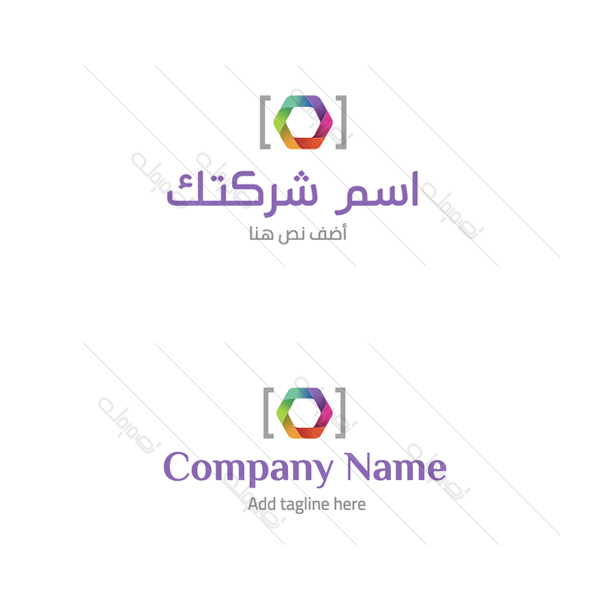 Digital studio logo design with colorful camera lens