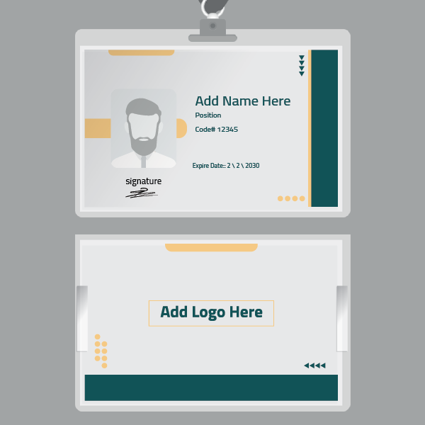 Easy to Edit Classic ID Card Template Start Designing