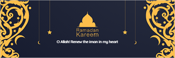 Twitter Header Ramadan Kareem  greeting card Islamic 