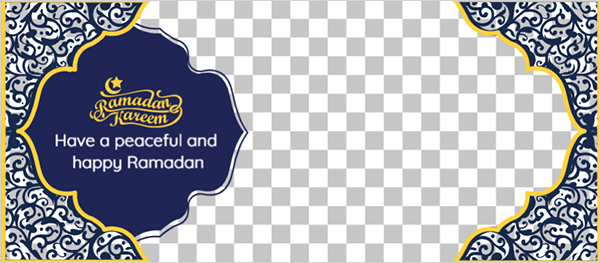 cover Facebook design template Ramadan Kareem greeting card Islamic