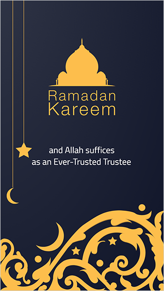 Ramadan Kareem  golden story social media design templates 