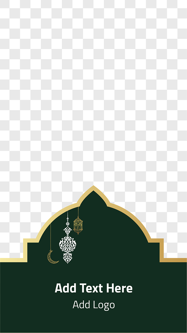 تصميم ستورى رمضان كريم مع ىقبة مسجد خضراء علي مواقع التواصل 
