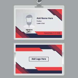 ID card with minimalist elements  generator 