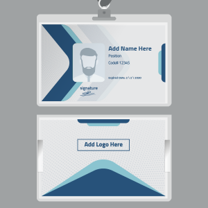 create business id card with minimalist elements online  | ID Card Templates | Free and Premium Customizable Templates 0