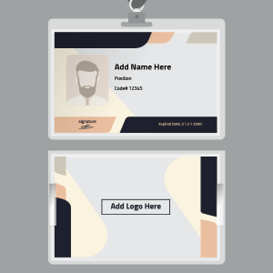 business id card with minimalist elements generator