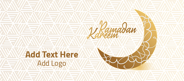 cover template editable Ramadan Kareem Islamic border luxury 
