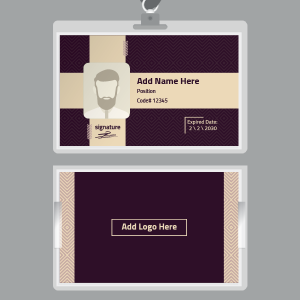online corporate id card design template maker 