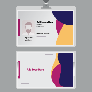 ID corporate card template maker online