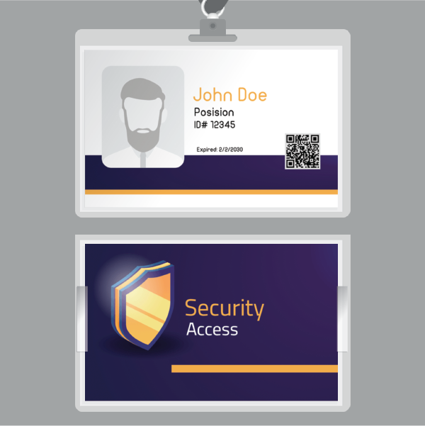 security access ID card design online