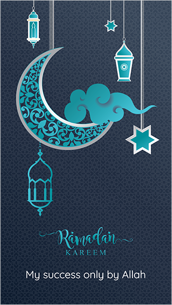 Ramadan story templates on social media