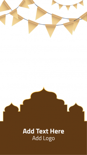 تصميم ستورى لافتة رمضان كريم مسطحة قابلة للتعديل
