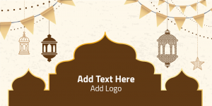 Ramadan Kareem flat style social media post design templates