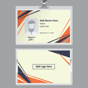 ID business card mockup design online