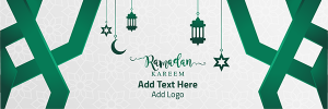 post twitter design Ramadan Kareem illustration 