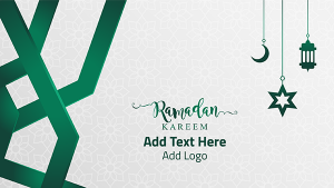 Cover YouTube Design  Ramadan Kareem Illustration