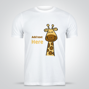 Happy Giraffe family T-shirt design