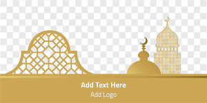 cover LinkedIn Ramadan Kareem greeting card with Arabic style