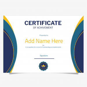 Modern certificate of appreciation 