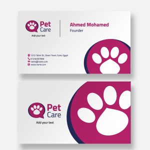 Footprint Pet business card 