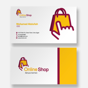 Click business card online shop  