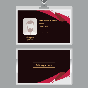 elegant ID template maker