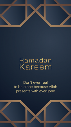 Ramadan Kareem Story Design With Geometric Ornament 