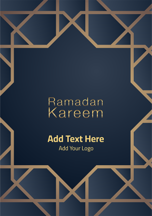 poster Ramadan Kareem greeting cards Islamic  geometric ornament  
