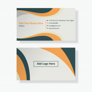 abstract personal cards Design