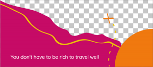 غلاف تصميم سوشيال ميديا لمجموعه السفر المرسومه باليد 