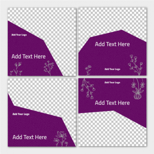 Social media  florid post design templates