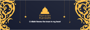 Twitter Header Ramadan Kareem  greeting card Islamic 