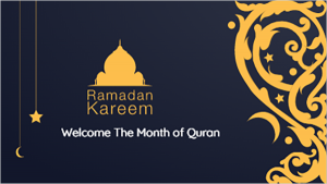 غلاف يوتيوب بطاقه اسلاميه  لتهنئه رمضان كريم  