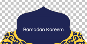 تصميم غلاف لينكدين اسلامي تهنئه حلول رمضان كريم  مع قبة 
