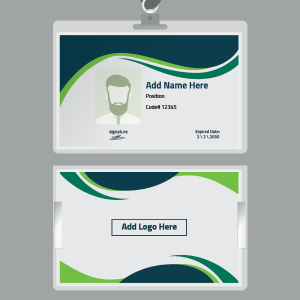 online business id card with minimalist elements maker 