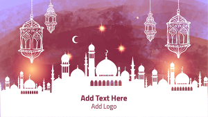 Ramadan mubarak YouTube cover social media design templates