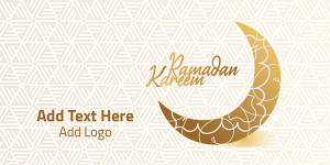 Ramadan Kareem luxury background twitter post design templates