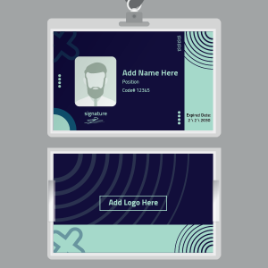 create corporate id card design template online