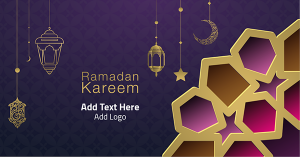 Advertising Facebook design Ramadan Kareem  greeting card  design with beautiful Arabic calligraphy