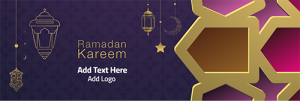 Ramadan kareem | mubarak greeting card with Moroccan pattern