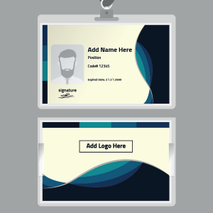  ID card  abstract yellow business stationery set design online