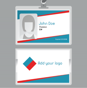 online red and green id card  maker