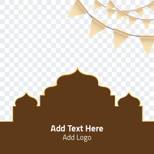 post social media design online Ramadan Kareem with Arabic style 