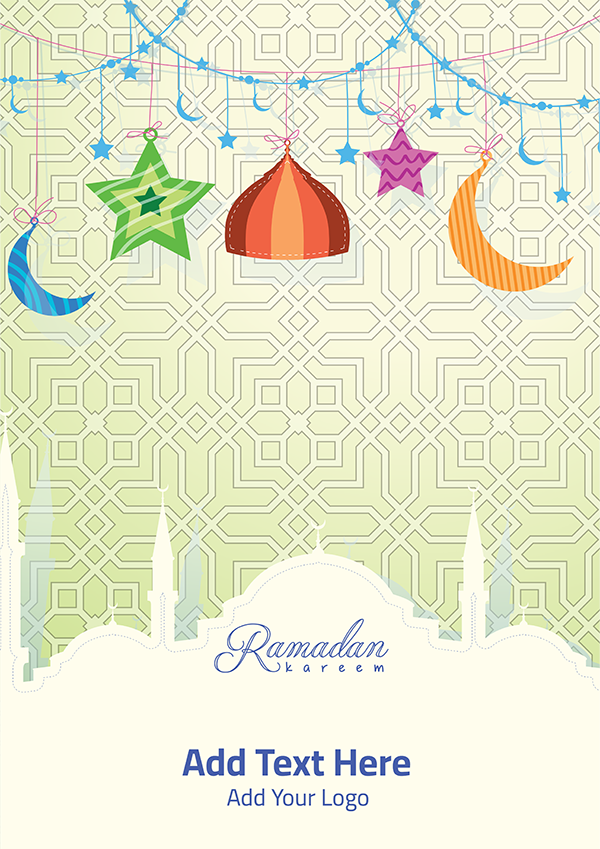 poster Islamic greeting background for Ramadan Kareem 